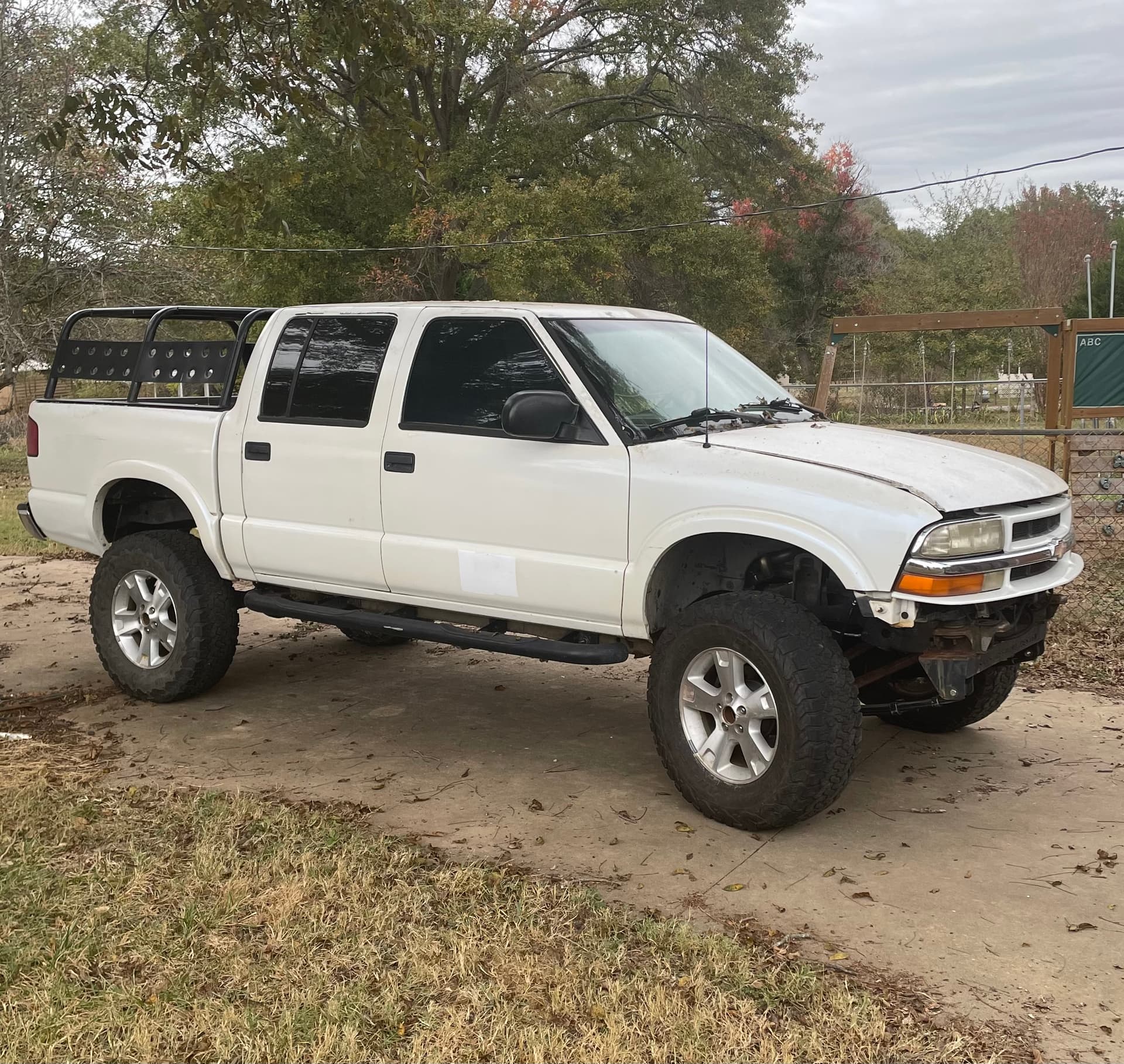 Most recent picture, drivable to a point but still needs exhaust and a tune plus a trac bar for the front axle.